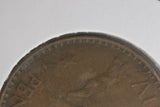 1943 - Y. - Australia Penny - Diecracks Rim to Star & Rim to Date - F