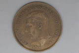 1946 - Penny - UK - Great Britain - 'PENNY' Doubled - gVF