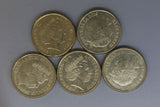 2016 - Australia - 2 Dollar Coins * 5 - Olympic Games - Full Set - gVF / EF