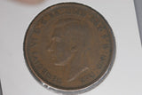 1943 - Y. - Australia Penny - Heavy Diecrack Rim to '3' to Rim - gF