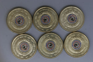 2021 - Australia - 2 Dollar Coins * 6 - Indigenous Military  - EF / gEF - Bulk