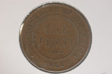 1922 - I - Australia Penny - India Mint - Diecracks 'GEORG' & 'IMP' - aF