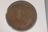 1922 - I - Australia Penny - India Mint - Diecrack 'IMP' aF / Spot Verdigris