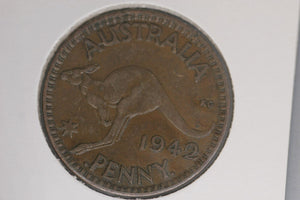 1942 - I - Australia Penny - Pealing Error, Varnished - VF