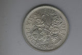 1967 - UK - Great Britain - Sixpence Coin - aUNC