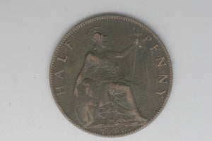 1900 - Half Penny - UK - Great Britain - VF