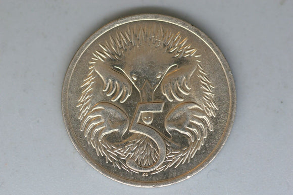 1977 - Australia - 5 Cent Coin - Echidna - EF