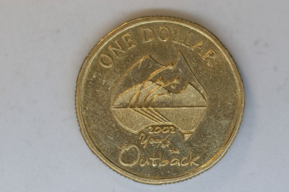 2002 - Australia 1 Dollar Coin - Year of the Outback - gEF