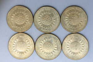 2011 - Australia - 1 Dollar Coins * 6 - CHOGM - EF - Bulk