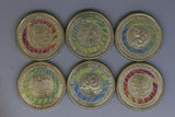 2018 - Australia - 2 Dollar Coins * 6 - Commonwealth Games - Two Sets - gVF / EF