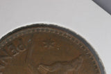 1942 - Y. - Australia Penny - Diecracks Rim thru Star & Rim thru Tail - gF