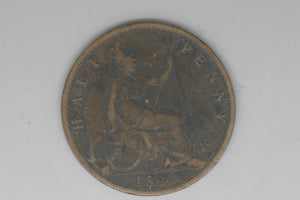 1890 - Half Penny - UK - Great Britain - F