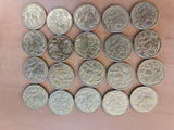 1985 - Australia - 1 Dollar Coins * 20 - Mob of Roos - EF