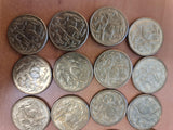 1985 - Australia - 1 Dollar Coins * 20 - Mob of Roos - EF