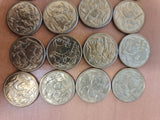 1985 - Australia - 1 Dollar Coins * 20 - Mob of Roos - EF