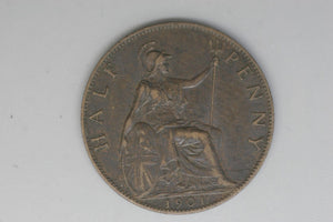 1900 - Half Penny - UK - Great Britain - aEF