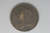 1900 - Half Penny - UK - Great Britain - aEF