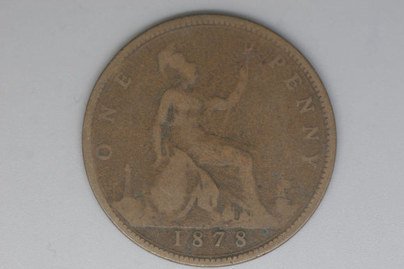 1878 - Penny - UK - Great Britain - aVG