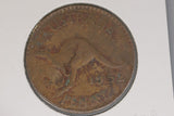 1952 - B63A - Australia Penny - Pointed Serif - VG / Problem Coin