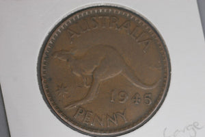 1945 - KG. - Australia Penny - Large Dot after KG - B50A (R6) - F