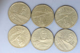 1997 - Australia - 1 Dollar Coins * 6 - Kingsford Smith - EF - Bulk