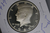 1989 - S - Half Dollar Coin - USA - Kennedy - Proof