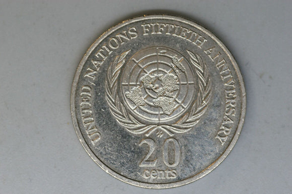 1995 - Australia 20 Cent Coin - United Nations - EF