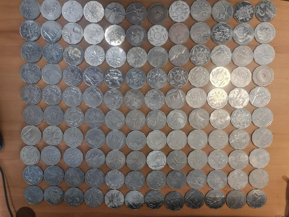 120 Australia Commemorative 50 Cent Coins - No Junk - Bulk