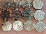 2019 - Australia - 1 Dollar Coins * 20 - Mob of Roos - JC - Bulk - gEF / aUNC