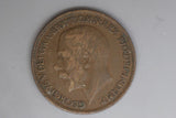 1921 - Farthing - UK - Great Britain - VF