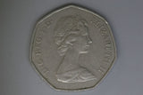 1973 - UK - Great Britain - Fifty Pence Coin - Linked Hands - aVF