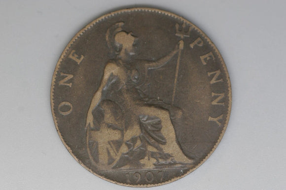 1907 - Penny - UK - Great Britain - aVF