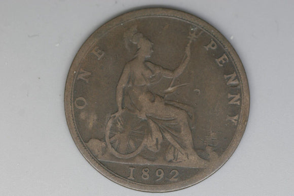 1892 - Penny - UK - Great Britain - aF