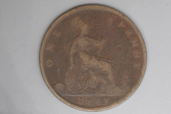 1882 - H - Penny - UK - Great Britain - VG