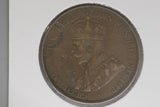 1919 - Australia Penny - One Dot - gF / Verdigris