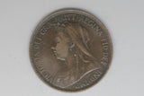 1898 - Half Penny - UK - Great Britain - aVF