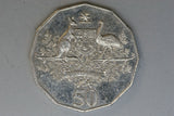 2001 - Australia - 50 Cent Coin - Coat of Arms - Obverse Legend Doubled - aUNC