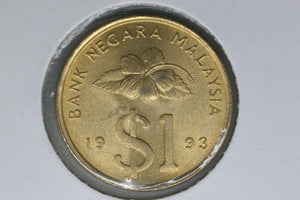 1993 - Malaysia - 1 Ringgit Coin - aUNC