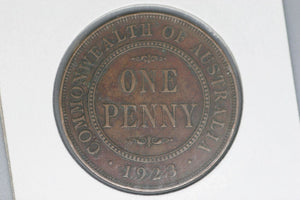 1923 - Australian Penny - aVF / Problem Coin