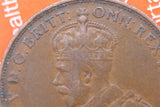 1933 - Australian Penny - Overdate - F