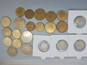 Yugoslavia - Dinar - 22 coins from 1970s - 1990s