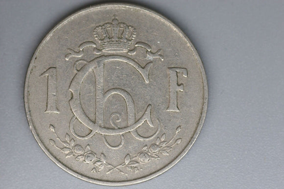 1955 - Luxembourg - Letzeburg - 1 Franc Coin - F