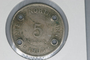 1903 - North Borneo - 5 Cent Coin - VG