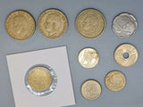 Spain - Peseta - 9 coins from 1980s - 2000s