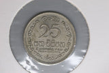 1963 - Ceylon - 25 Cent Coin - VF