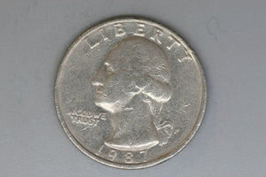 1987 - P - USA - Washington Quarter - F