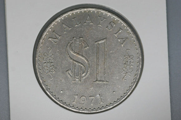 1971 - Malaysia - 1 Ringgit Coin - VF