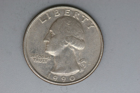 1990 - D - USA - Washington Quarter - gF