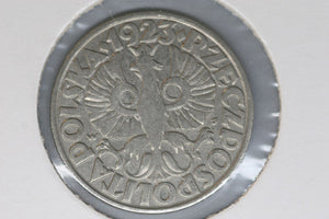 1923 - Poland - 50 Groszy Coin  - F