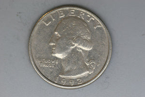 1992 - P - USA - Washington Quarter - gF